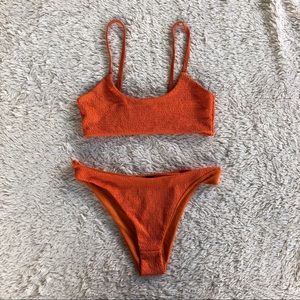 orange bikini